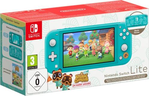 Nintendo Switch Lite Turquoise Animal Crossing Edition in..., Games en Spelcomputers, Spelcomputers | Nintendo Switch Lite, Zo goed als nieuw