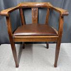 Stoel - Hout, Leder - Bureaustoel - Art Deco