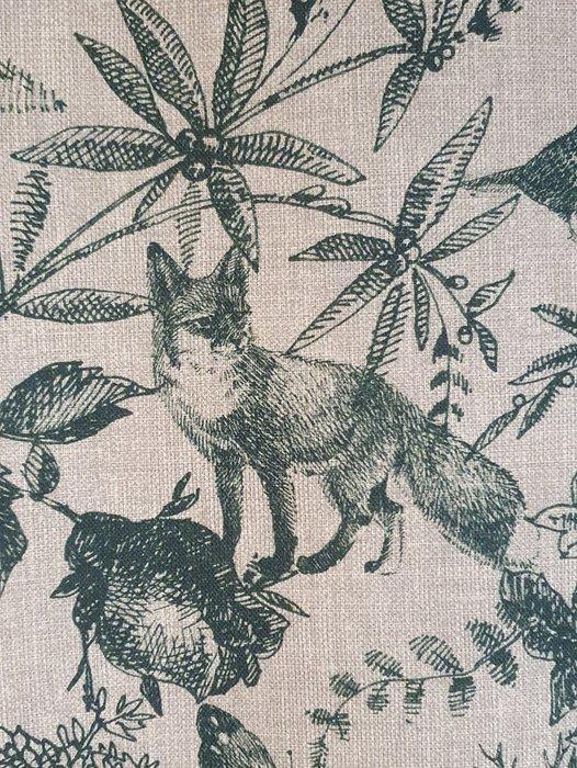 Bosdieren stof uit het platteland - 300x280cm - Artmaison, Antiek en Kunst, Antiek | Tapijten, Tafelkleden en Textiel