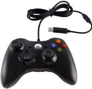 Xbox 360 & PC Controller Wired Zwart (Third Party) (Nieuw), Games en Spelcomputers, Spelcomputers | Xbox 360, Nieuw, Ophalen of Verzenden