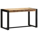 vidaXL Bank 80x35x45 cm massief ruw hout mango, Verzenden, Nieuw
