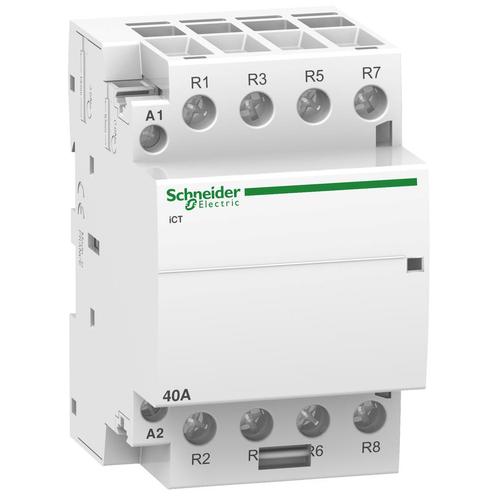 Schneider Electric 4P 40A NC Contactor ICT Serie - A9C20847, Doe-het-zelf en Bouw, Elektriciteit en Kabels, Verzenden