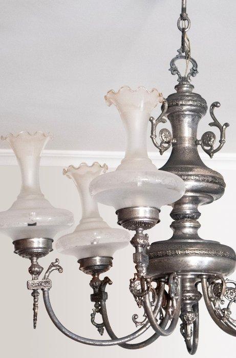 Plafondlamp - Messing - Lampara Art Nouveau, Antiek en Kunst, Curiosa en Brocante