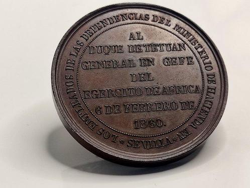 Espagne. Isabelle II. Historical Medal 1860 (sin firmar), Postzegels en Munten, Munten en Bankbiljetten | Toebehoren
