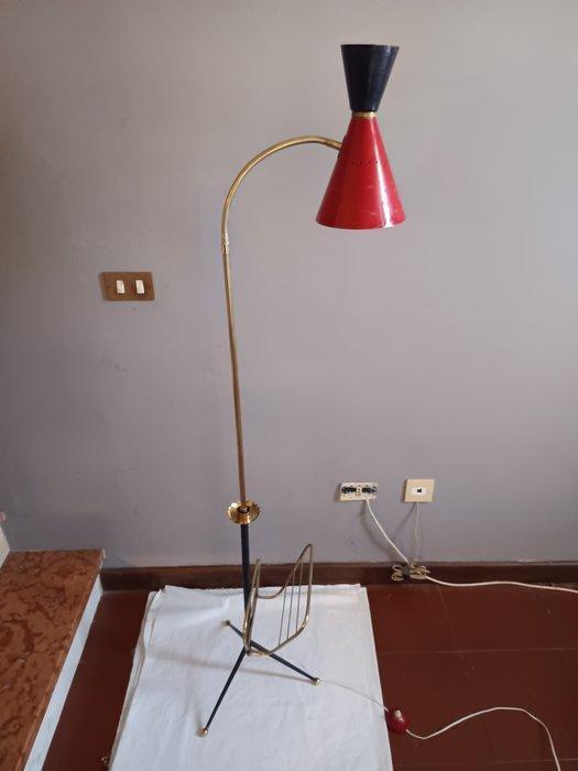 Lampadaire - Laiton, Fer, Aluminium, Antiek en Kunst, Antiek | Verlichting