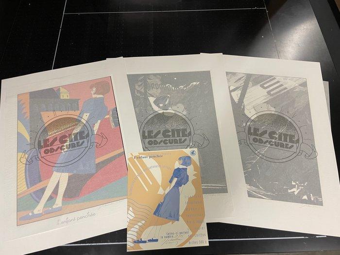 Schuiten, François - 3 Silkscreen - Les Cités Obscures -, Boeken, Strips | Comics