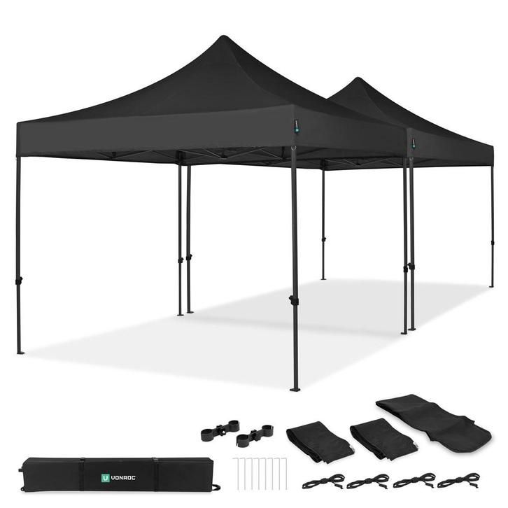 Partytent - 6x3m - Premium easy-up Partytent | set incl. 2x, Tuin en Terras, Partytenten, Nieuw, Verzenden