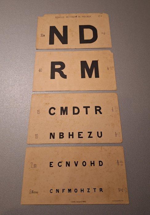 Monrocq Tavole Ottometriche (4) - karton - Frankrijk, Antiek en Kunst, Antiek | Wandborden en Tegels