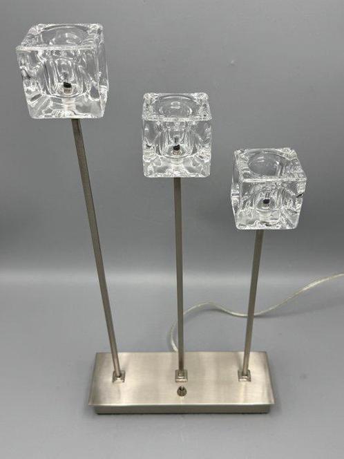 Icecube tafellamp - Lampe - Métal, Verre, Antiek en Kunst, Curiosa en Brocante