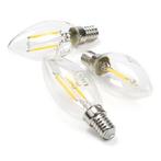 LED lamp E14 | Kaars | Nedis | 3 stuks (2W, 250lm, 2700K), Nieuw, Verzenden