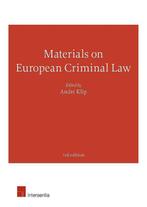 Materials on European Criminal Law 9781780685045 André Klip, Verzenden, Gelezen, André Klip