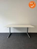 Ahrend 500 handmatig verstelbaar bureau - Wit Melamine - 160, Werkplek, Ophalen of Verzenden, Gebruikt, Bureau