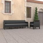 vidaXL 2-delige Loungeset met kussens PP rattan, Tuin en Terras, Tuinsets en Loungesets, Verzenden, Nieuw, Loungeset