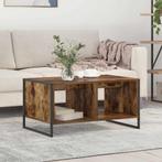 vidaXL Salontafel Rook Eik 80 x 50 x 40 cm Bewerkt hout, Huis en Inrichting, Tafels | Salontafels, Verzenden, Nieuw