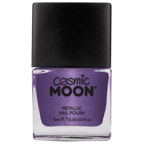 Cosmic Moon Metallic Nail Polish Purple 14ml, Hobby en Vrije tijd, Feestartikelen, Nieuw, Verzenden