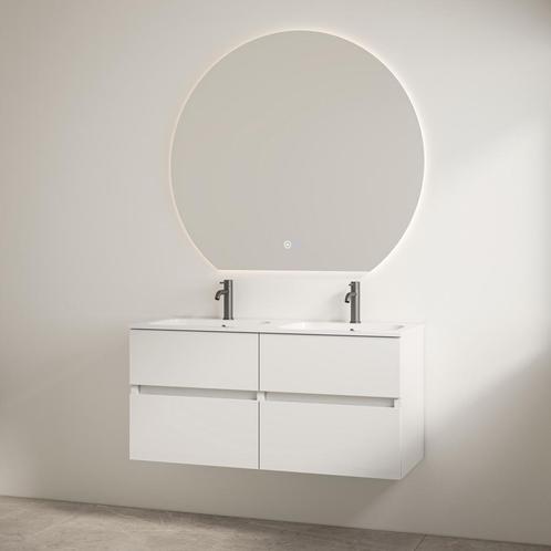 Duo Wastafel 2 Kraangaten met Onderkast Best Design Bora 120, Doe-het-zelf en Bouw, Sanitair, Bad, Nieuw, Ophalen of Verzenden