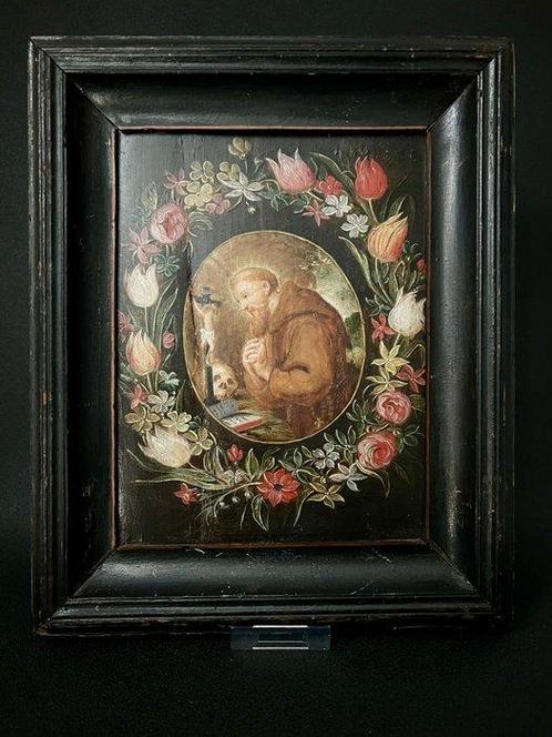 Onbekende kunstenaar - Saint François dAssise mémento mori, Antiek en Kunst, Kunst | Niet-Westerse kunst