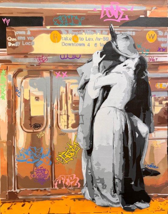 Quiona+ (1987) - Kiss Between Stops’, Antiek en Kunst, Kunst | Schilderijen | Modern