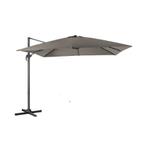 2dekans | Coast 300 x 300 cm Zweefparasol Grijs –, Tuin en Terras, Ophalen of Verzenden, Nieuw