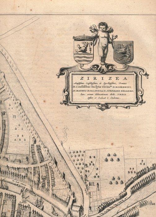 Nederland - Zierikzee; J. Blaeu - ZIRIZEA Amplissinis,, Boeken, Atlassen en Landkaarten