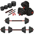 Halterset - verstelbare dumbbells - 2-in-1 - 40 kg, Sport en Fitness, Fitnessmaterialen, Ophalen of Verzenden, Nieuw