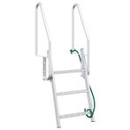 vidaXL Docktrap Anders Zilver 58 x 77 x 144 cm Aluminium, Watersport en Boten, Verzenden, Nieuw