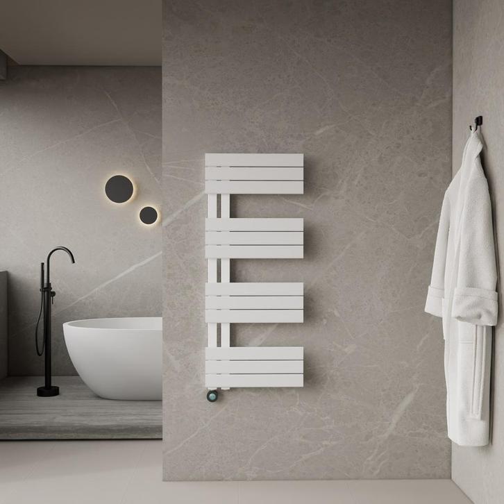 Elektrische Handdoekradiator BWS Russ Links aansluiting 593W, Doe-het-zelf en Bouw, Sanitair, Overige typen, Nieuw, Ophalen of Verzenden