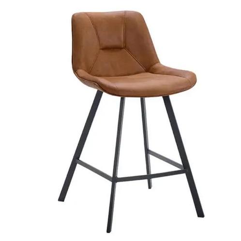 Barkrukken | CARMEN | Leer/Metaal | Camel | Zwarte Poten |, Zakelijke goederen, Horeca | Keukenapparatuur, Nieuw in verpakking