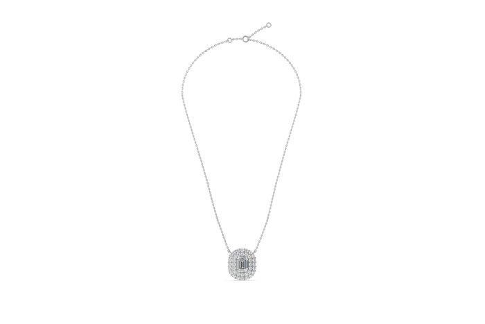 Halsketting - 14 karaat Witgoud - 3.13ct. tw. Diamant, Handtassen en Accessoires, Kettingen