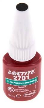 Loctite 2701 Groen 5 ml Schroefdraad borger, Verzenden, Nieuw