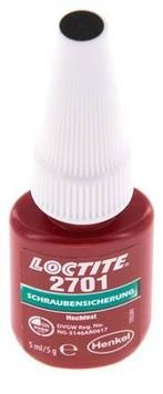 Loctite 2701 Groen 5 ml Schroefdraad borger, Nieuw, Verzenden