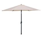 Parasol - creme - diameter 3 meter - kantelbaar - metalen, Tuin en Terras, Verzenden, Nieuw