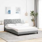 vidaXL Bedframe zonder matras stof lichtgrijs 140x190 cm, Verzenden, Nieuw