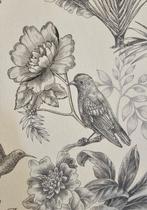 Exclusief Art Deco-weefsel met kolibries en vliegende