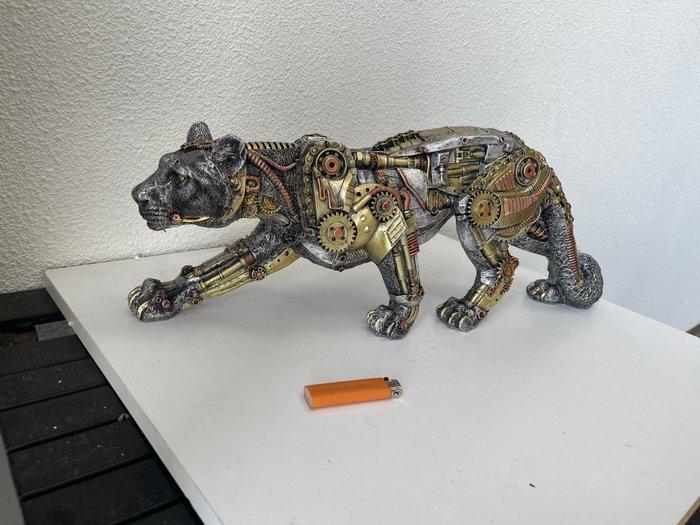 Sculpture, XXL statue- Steampunk The Great Panther - 57 cm, Antiquités & Art, Curiosités & Brocante