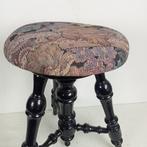 Kruk - Antieke pianokruk, in hoogte verstelbaar - Staal, Eik, Antiek en Kunst