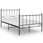 vidaXL Cadre de lit Noir Métal 120x200 cm, Maison & Meubles, Chambre à coucher | Lits, Neuf, Verzenden