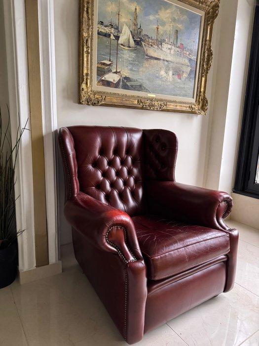 Fauteuil - Cuir - Salvale Chesterfields, Antiek en Kunst, Curiosa en Brocante