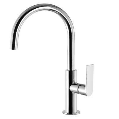 Wastafelmengkraan Loft Tres 20020505 20cm Chroom, Doe-het-zelf en Bouw, Sanitair, Kraan, Nieuw, Chroom, Ophalen of Verzenden