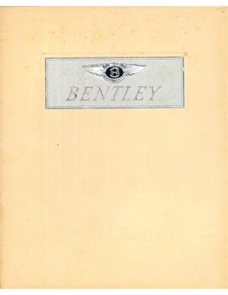 1951 BENTLEY MARK VI BROCHURE ENGELS, Boeken, Auto's | Folders en Tijdschriften