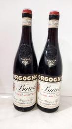 1967 Giacomo Borgogno Barolo - Barolo Riserva - 2 Flessen, Verzamelen, Nieuw