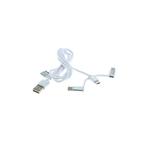 Datakabel 3in1 - iPhone / Micro-USB / USB-C - Nylon - 1,0M, Télécoms, Téléphonie mobile | Accessoires & Pièces, Verzenden