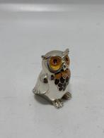 Figuur - Gufo - Argento en smalto, geen reserve, Antiek en Kunst, Antiek | Zilver en Goud