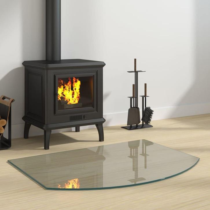 vidaXL Glasplaat openhaard 80x60 cm, Doe-het-zelf en Bouw, Glas en Ramen, Nieuw, Verzenden