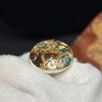 Oud-Egyptisch Faience beads set in een moderne verstelbare, Antiquités & Art