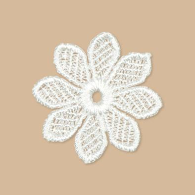 Gehaakte bloemen 5 cm. 1 pak 12 stuks Applicatie bloem, Huis en Inrichting, Woonaccessoires | Kunstplanten en Kunstbloemen, Nieuw
