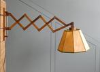 Schaarlamp - Vintage Harmonica lamp - Eikenhout, Metaal,