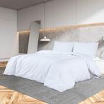 vidaXL Dekbedovertrekset 140x200 cm katoen wit, Maison & Meubles, Chambre à coucher | Linge de lit, Verzenden