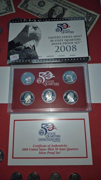 États-Unis, Canada. Collection of coins incl. silver (Sans, Postzegels en Munten, Munten | Europa | Niet-Euromunten