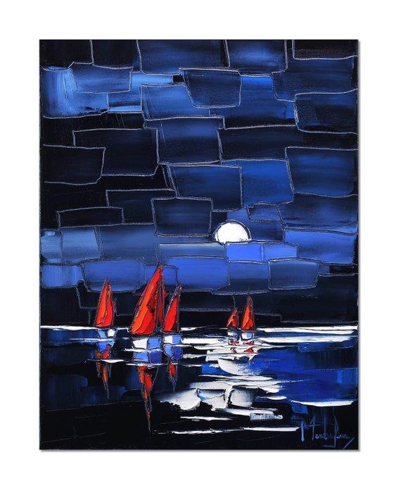 Caroline Mandrafina - Pfleger  Nuit éclairée, Antiek en Kunst, Kunst | Designobjecten